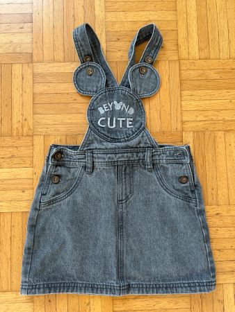 Latzrock Jeans schwarz  guter Zustand Gr. 110/116