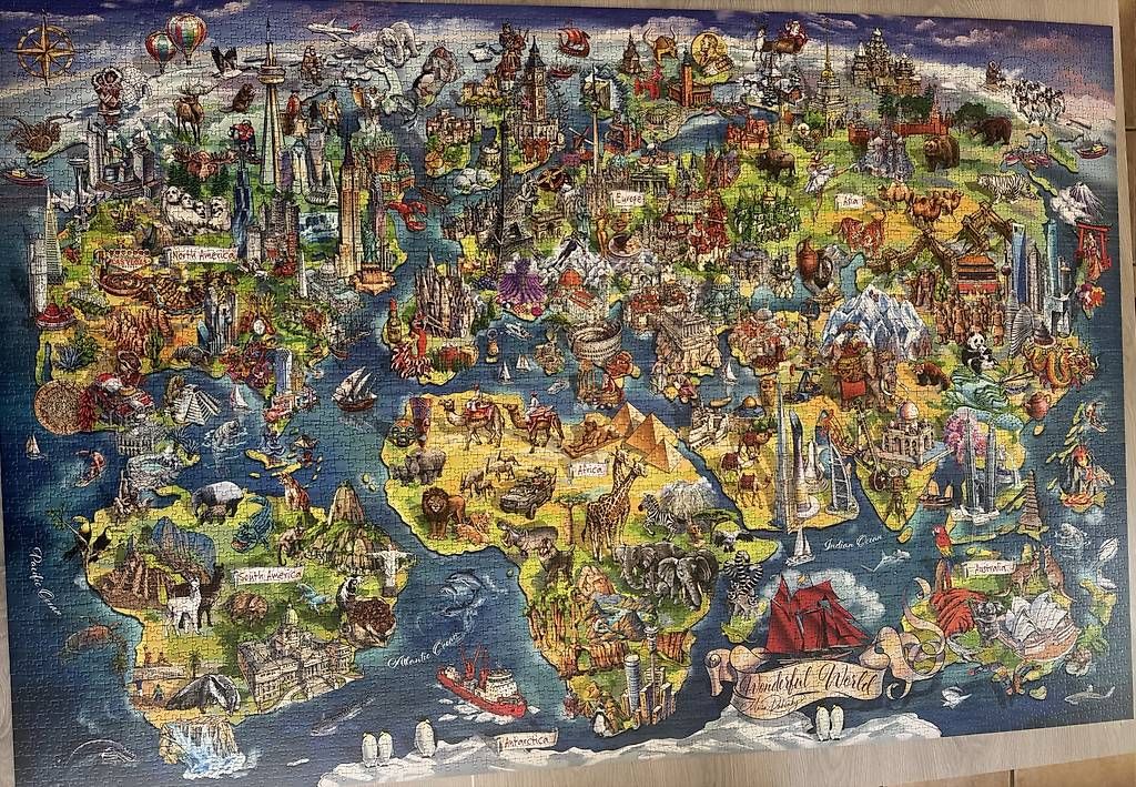 Puzzle: Puzzle Welt 5000 Teile – Usato da Richterswil venduto da sarabi33 1