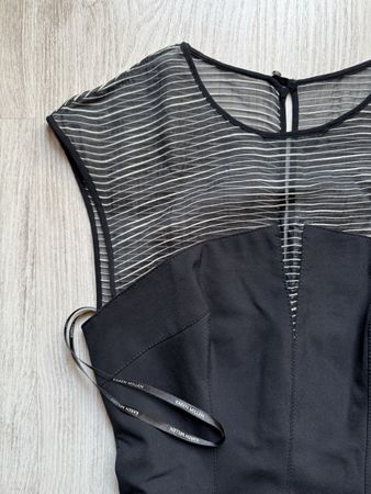 Karen Millen Black Midi Dress, Size 4, Chic Style!