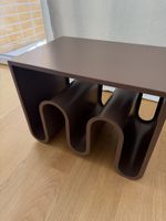 Beistelltisch Braun Wellenform Design neuwertig
