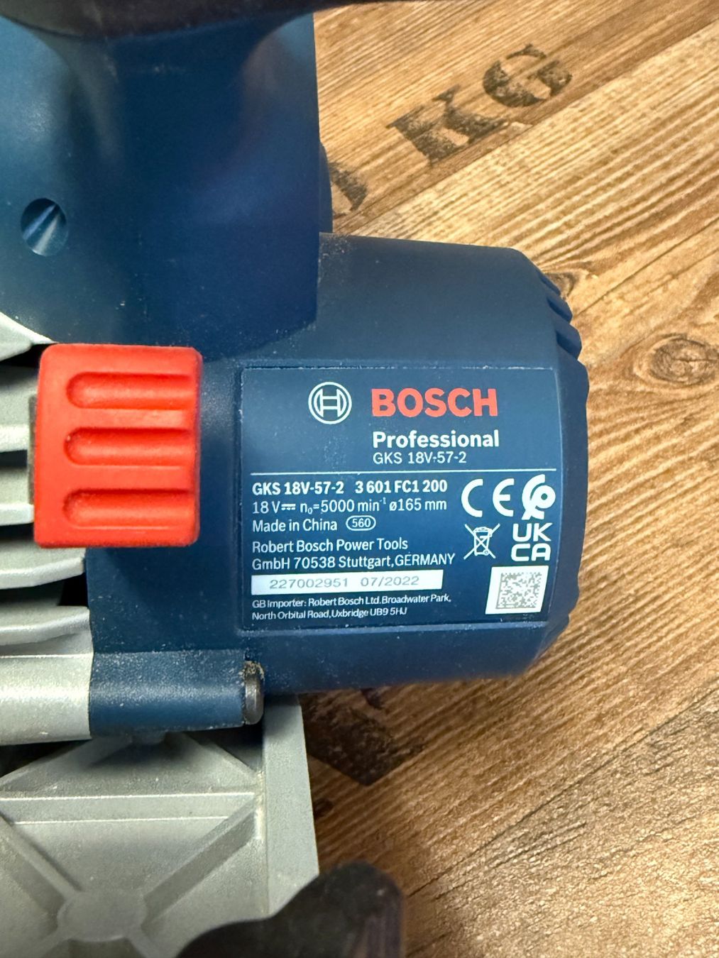 Bosch Seghe: Bosch Professional GKS 18V-57-2 – Usato da Otelfingen venduto da SlediiCH 5