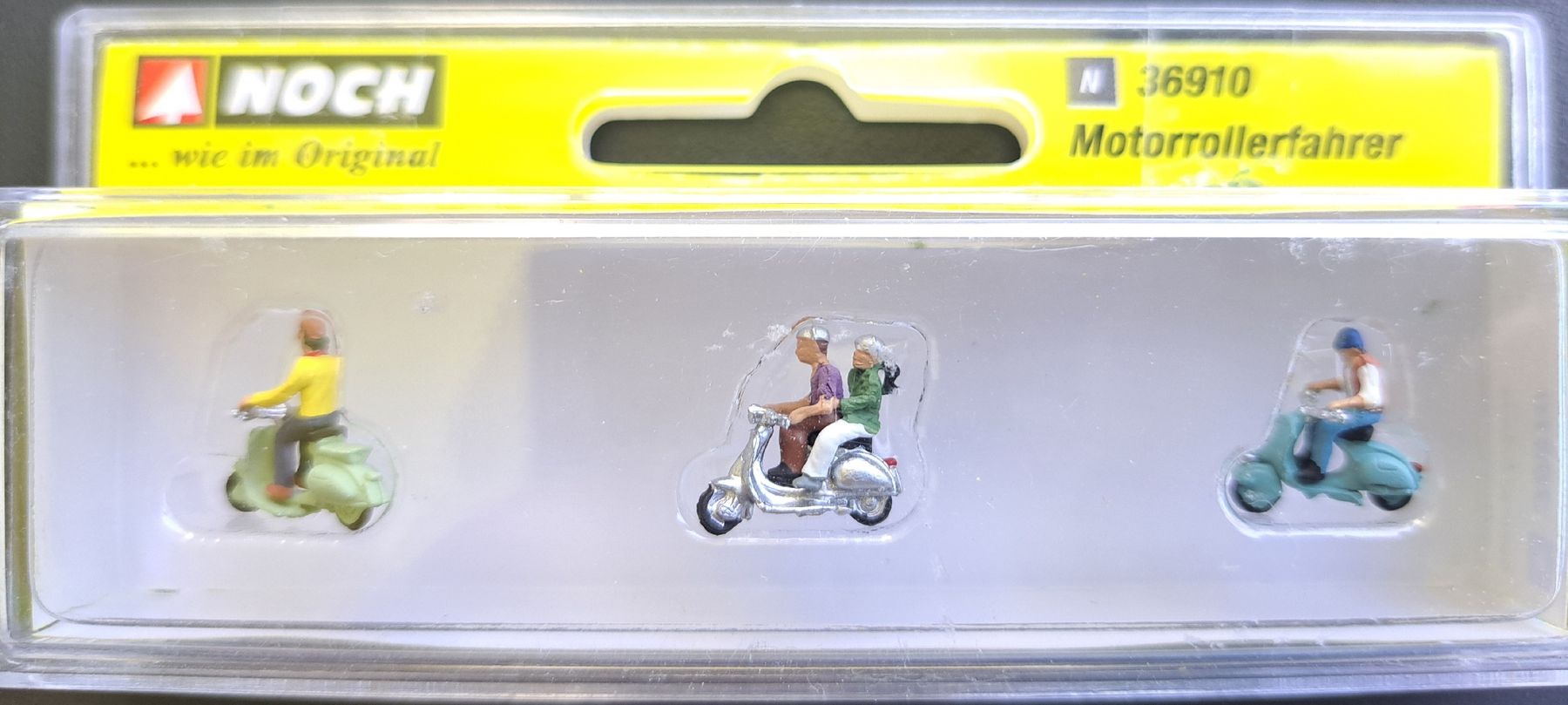 Noch Modellini di ferrovie:  NOCH Motorrollerfahrer Figuren Set Spur N – Nuovo e nell'imballaggio originale da Liestal venduto da Scrapmaus