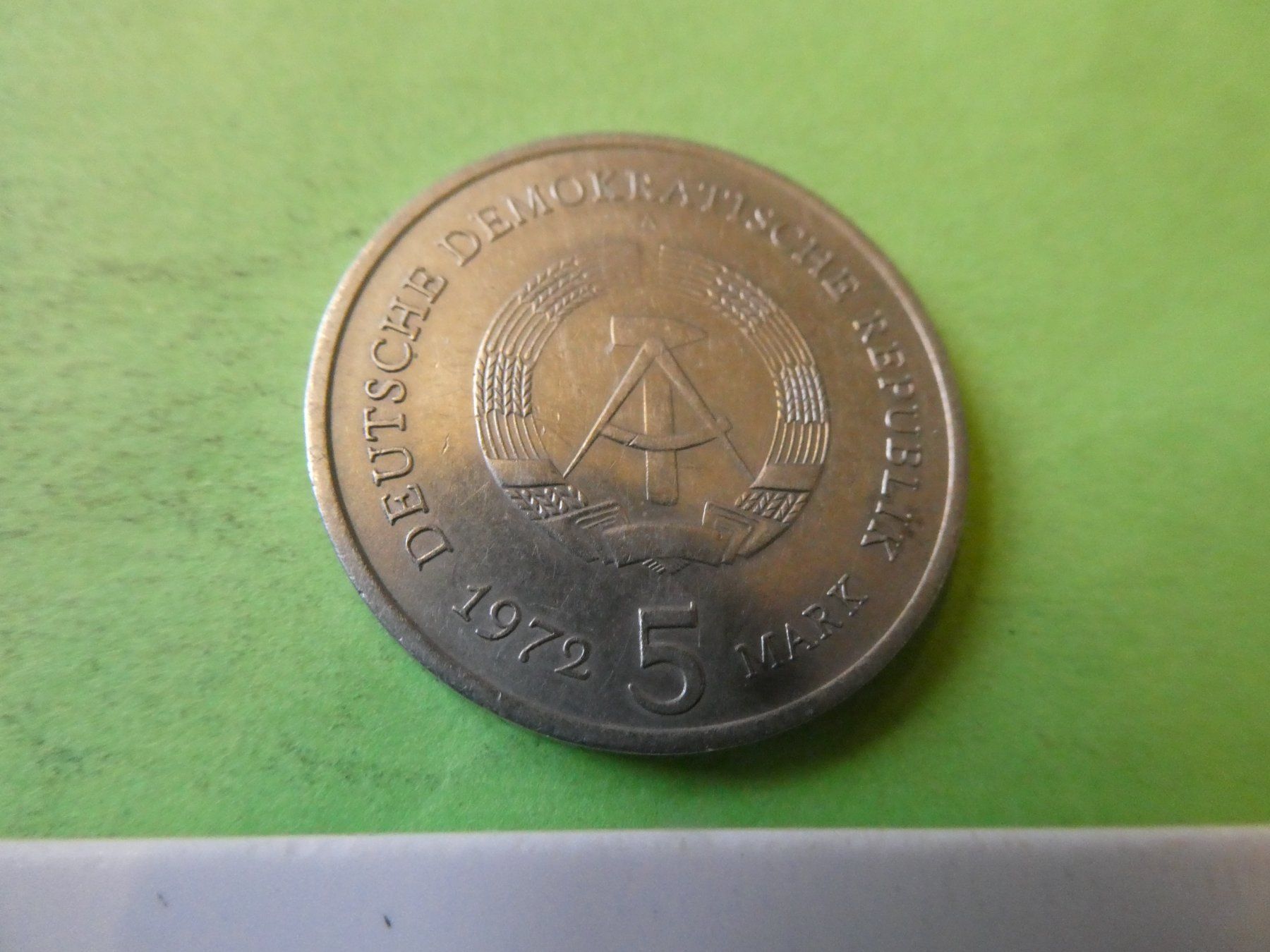 Tutti le monete: DDR 1972, 5 Mark  - Meissen – Usato da Hinterforst venduto da Rohusri 1