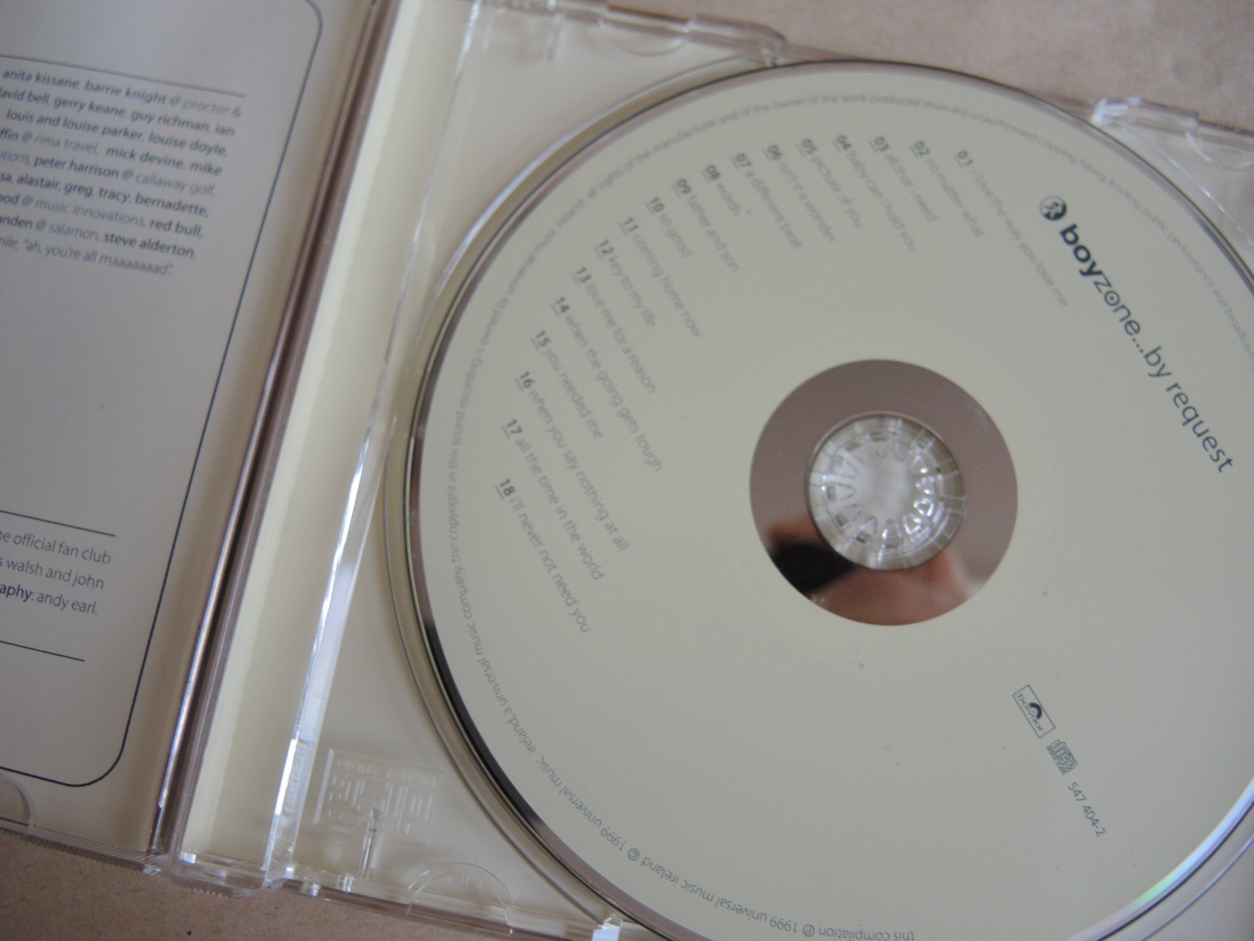CDs: Boyzone CD "By Request" – Gebraucht aus Rorschach von maeck8 1