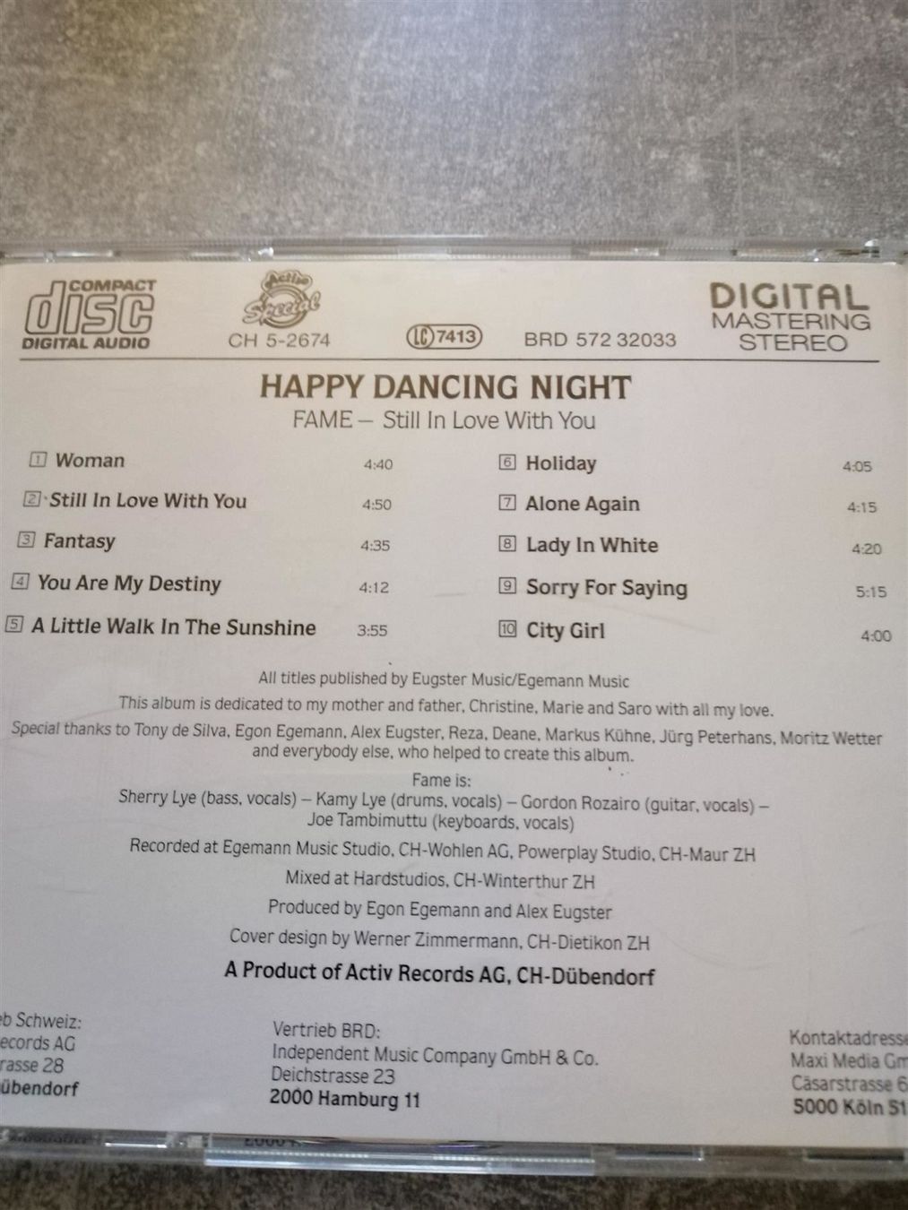 CDs: CD  * Happy Dancing Night * – Gebraucht aus Bärau von perosch65 1