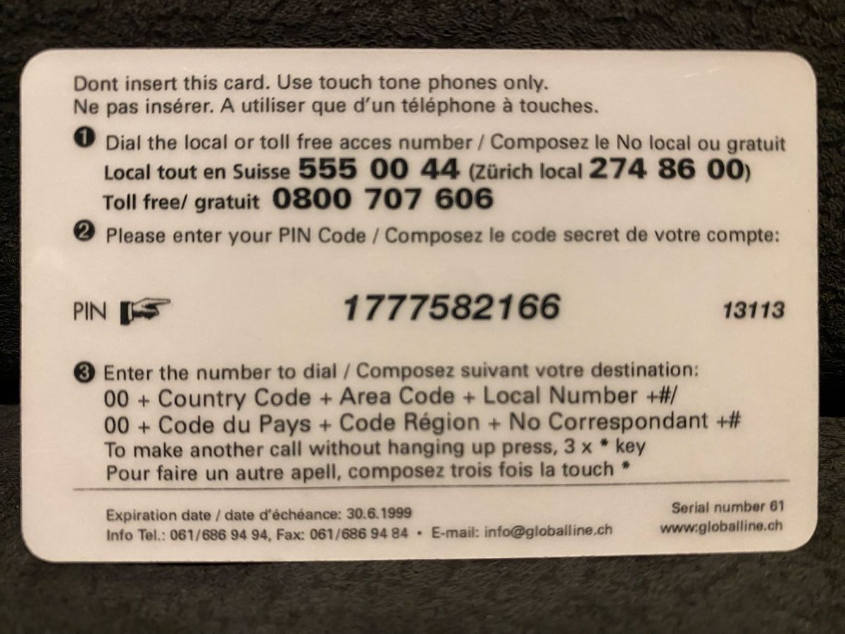 Telefon- & Taxkarten: Carte – Gebraucht aus Lausanne von babacard10 1