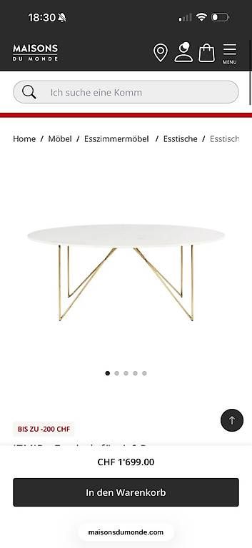 Maisons du monde Tables: Wunderschöner Marmoresstisch abzugeben – D'occasion à Rütihof par jan_6rwd 2