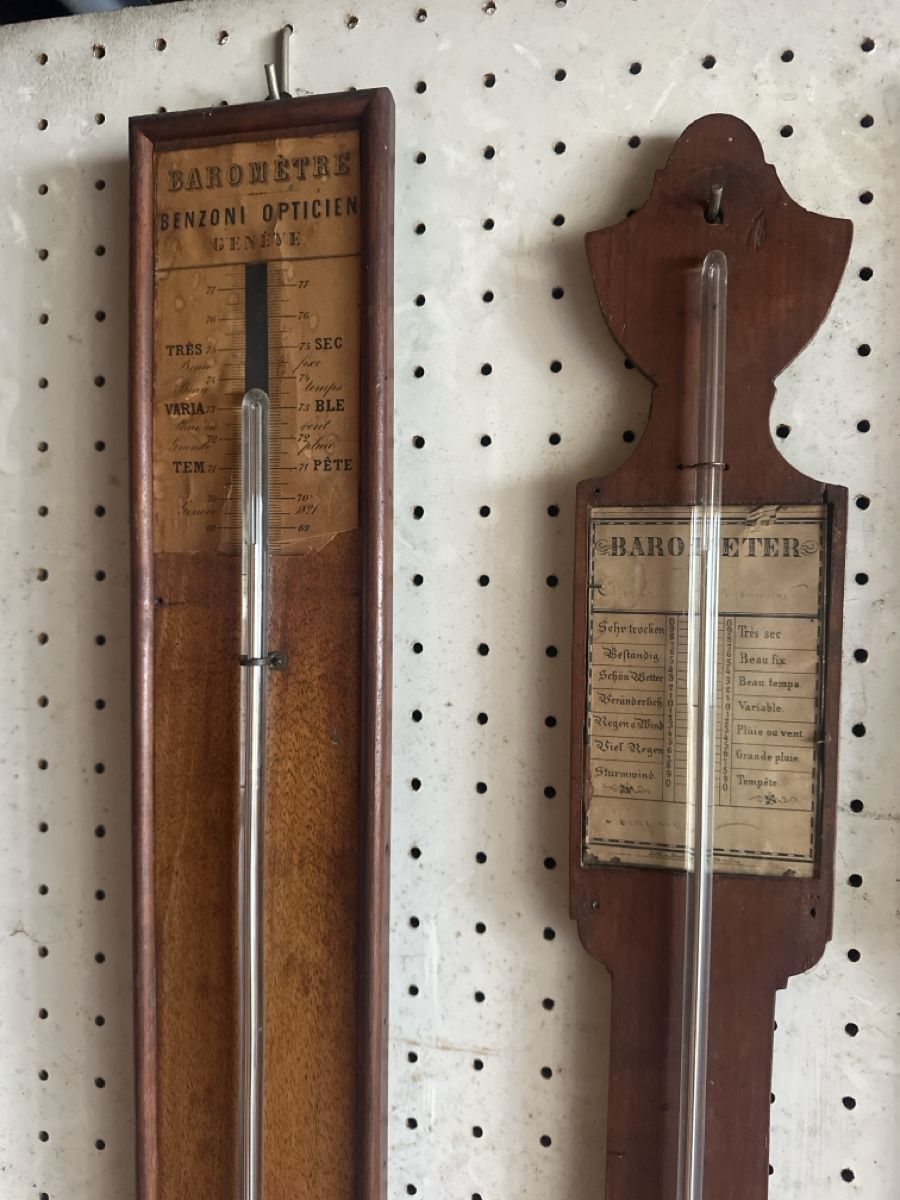 Autres appareils anciens: Barometer Set Antik Holz 5 Stk – D'occasion à Baar par Hillsboro 2