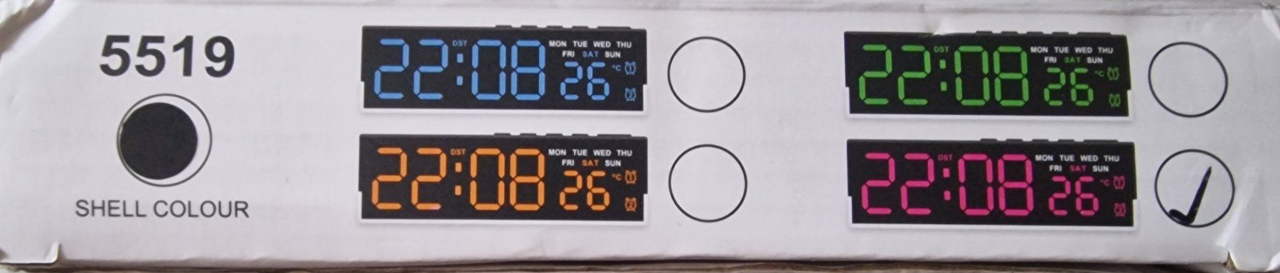 Sveglie: LED-Digitalwecker mit Temperaturanzeige – Nuovo e nell'imballaggio originale da Uerkheim venduto da Kaufoption 4