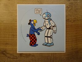 NEUES Abziehbild Globi und die Roboter von 2017 - G206