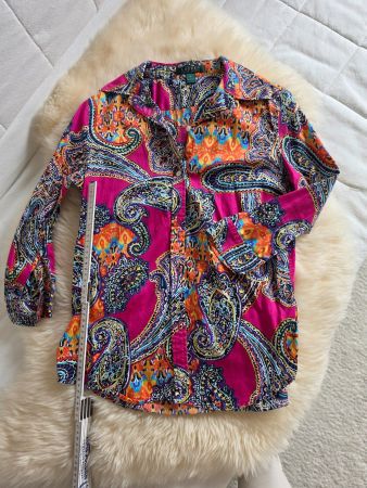 Ralph Lauren  - Damenbluse 3/4 Arm pink farbig