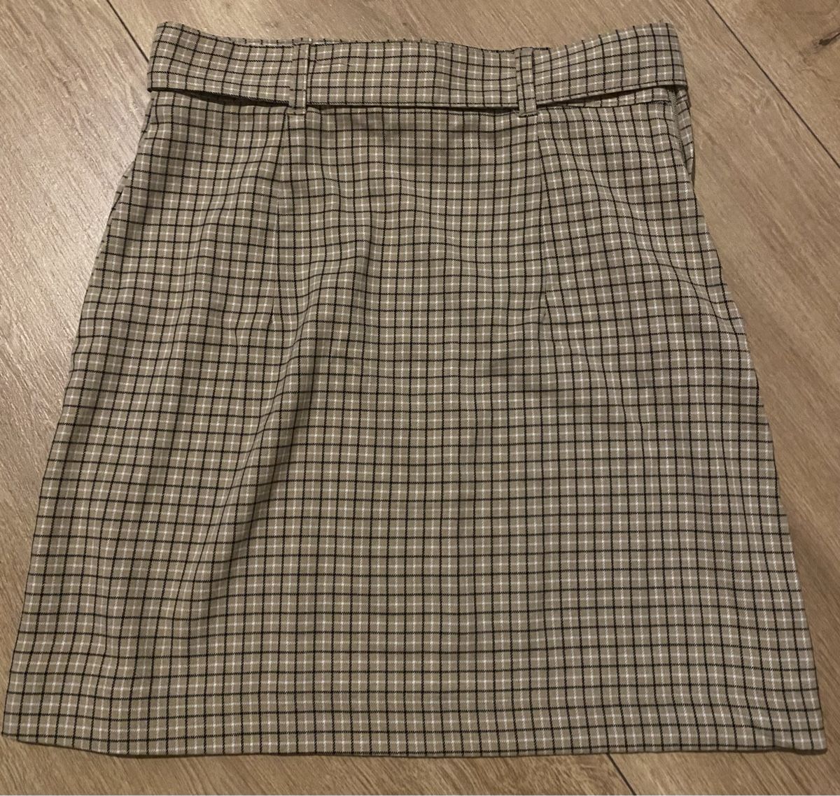 H&M Röcke: H&M Minirock beige kariert Grösse 34 – Gebraucht aus Wigoltingen von luu23 1