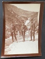VINTAGE FOTO SCHWEIZER ARMEE OFFIZIERE IM FELDE