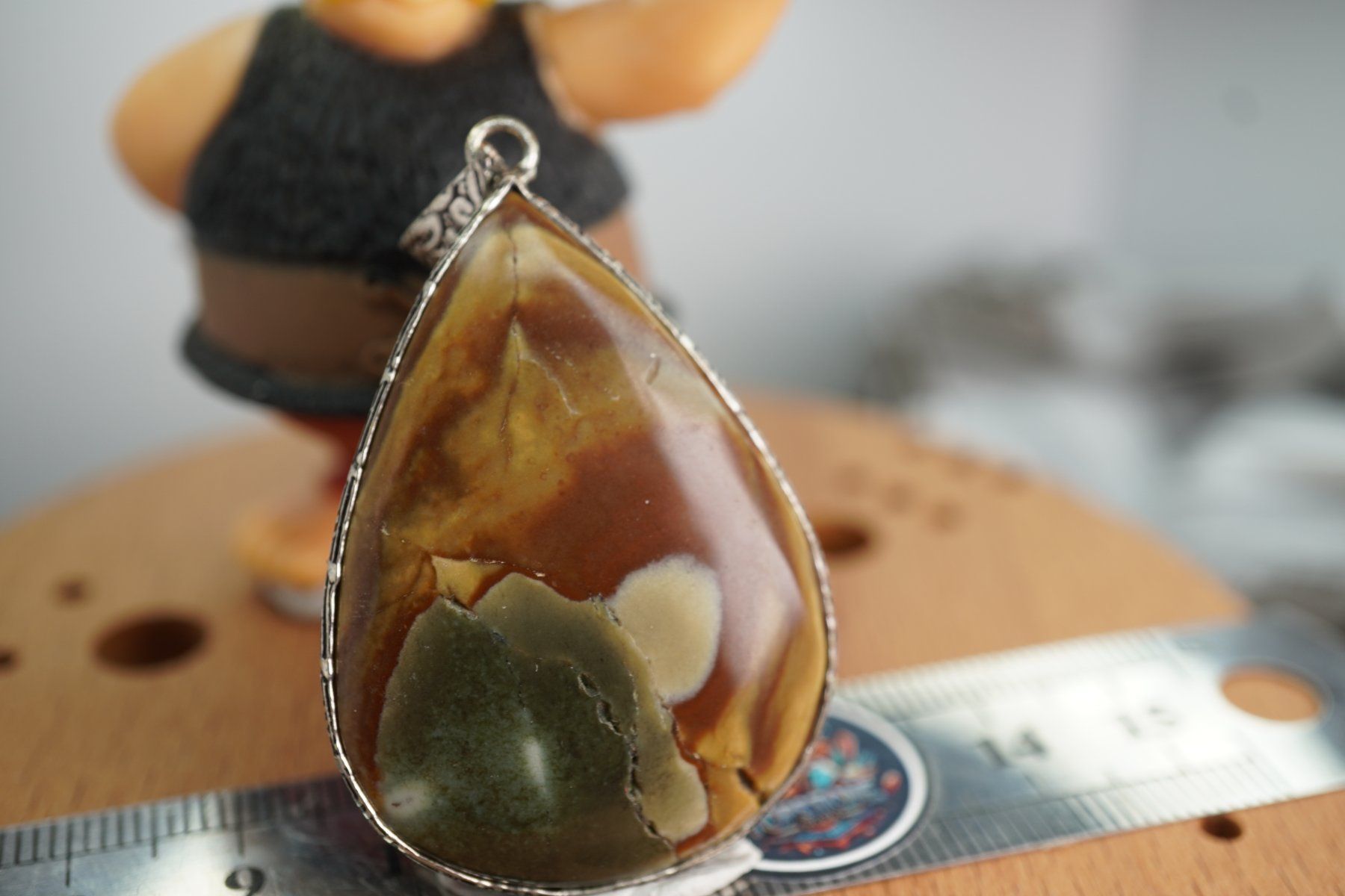 Mineralien & Heilsteine: Polychrom Jasper           Anhänger  Räumung – Neu und originalverpackt aus Eschenbach SG von topstone 4