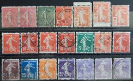 Frankreich ex. Kat. 108-126 */gest. 1903