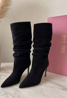  Paris Texas Stiefel schwarz Calf Suede Slouchy Gr. 37 neu