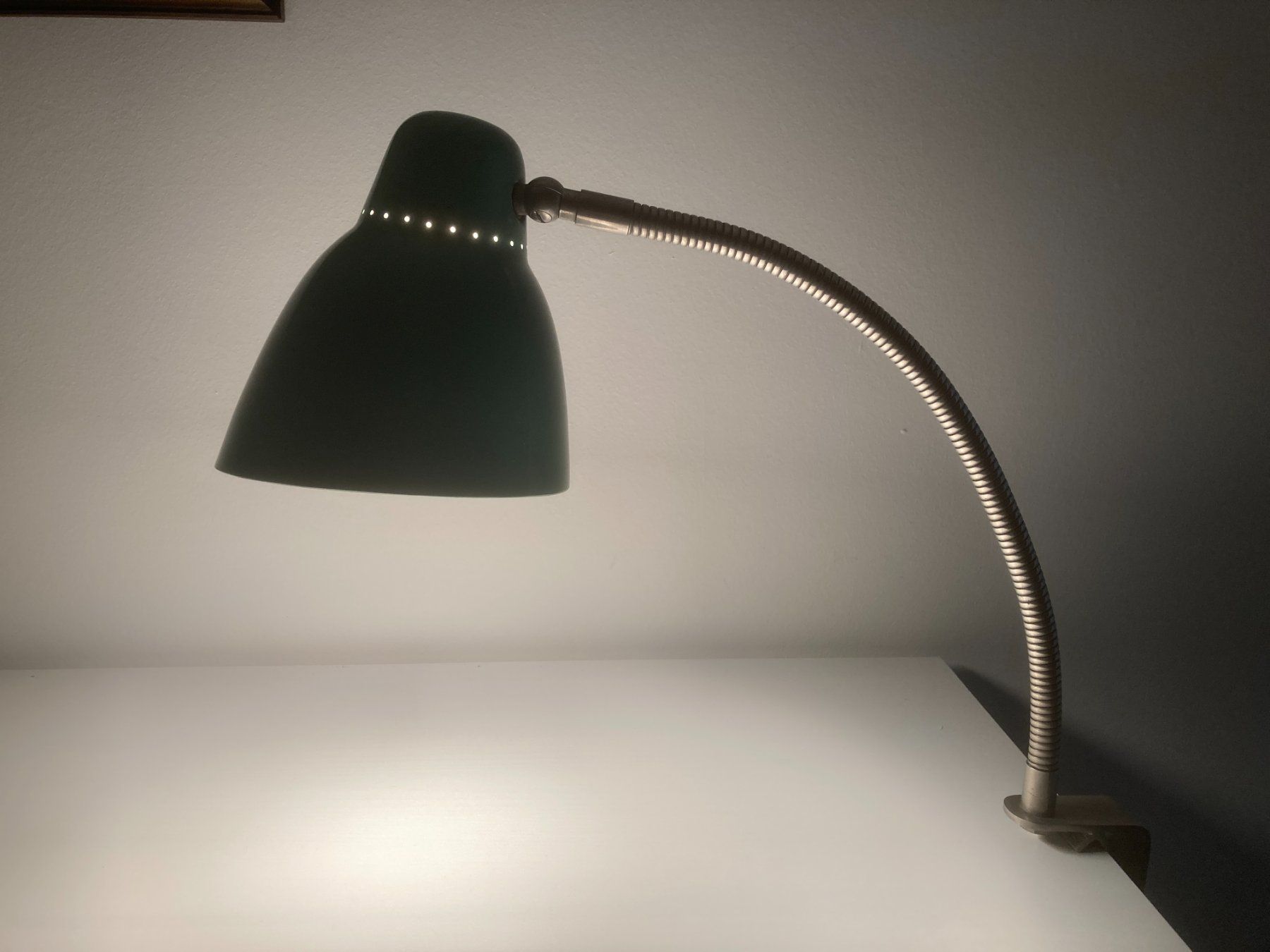 Lampen: Alte Schwanenhals Klemmlampe – Gebraucht aus Zwingen von moje1 2