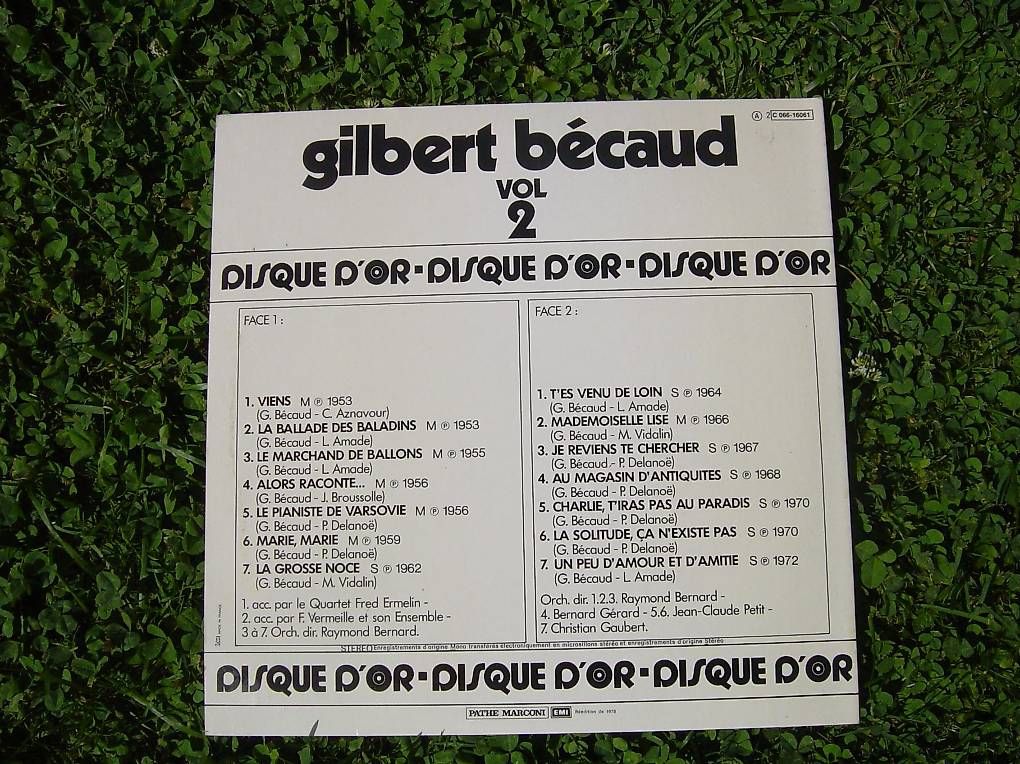 Schallplatten: Gilbert Becaud LPlatte – Gebraucht aus Zürich von capo-capo 1
