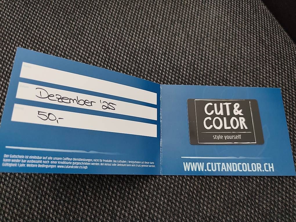 Buoni: Cut & Color Gutschein – Nuovo e nell'imballaggio originale da Zollikofen venduto da rah_5tg2