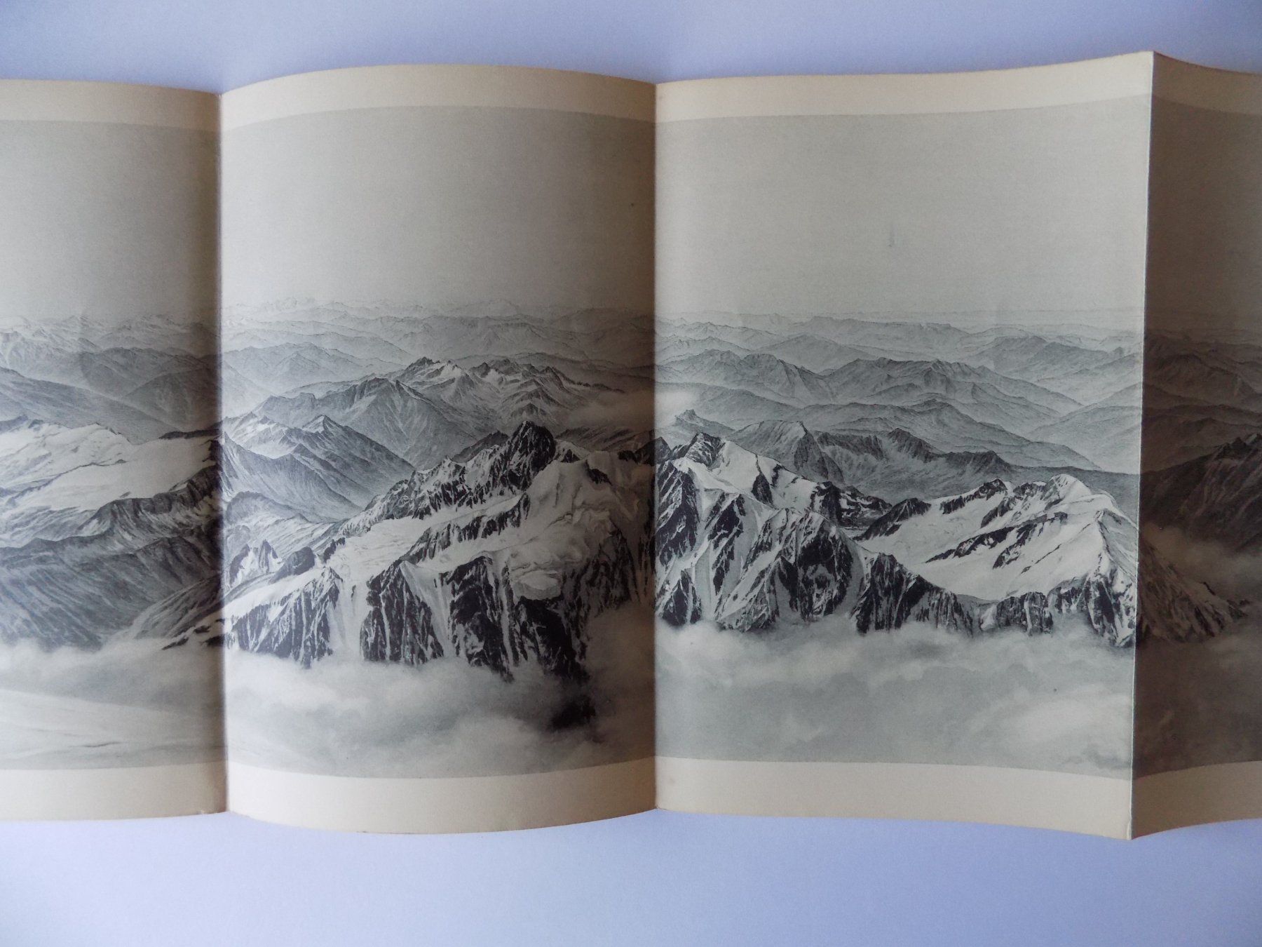 Incisioni: Panorama Mont Blanc mit 4 Karten – Usato da Risch venduto da Antikfee 7