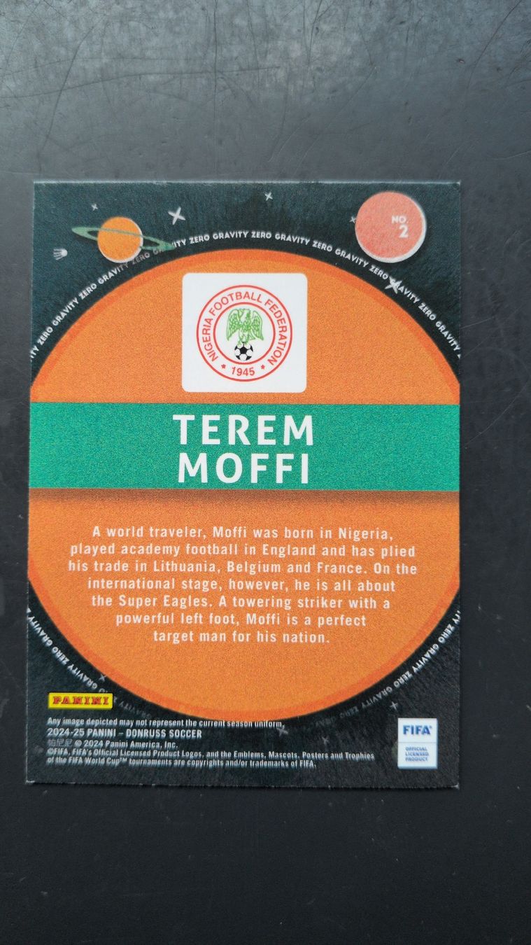 Panini Cartes à collectionner: Panini Donruss Zero Gravity - Terem Moffi – Neuf (Voir description) à Riddes par marioCro16 1