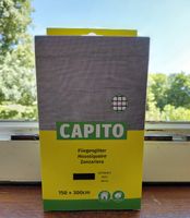 Fliegengitter schwarz mit Klebeband 150 x 300 NEU.