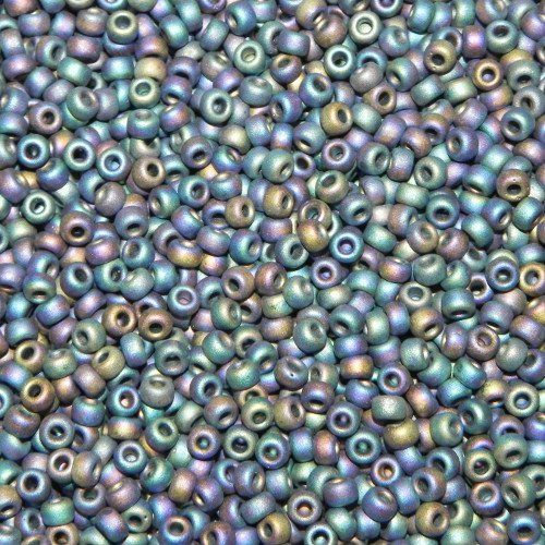 Perle (finte): Saatperlen Miyuki Matted Multi Iris 3mm – Nuovo e nell'imballaggio originale da Klingnau venduto da SilberwindArt