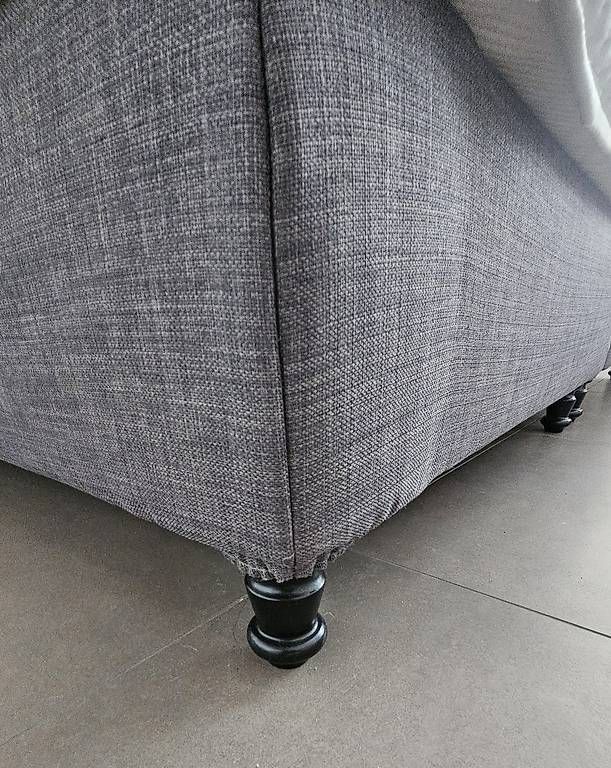 Betten: IKEA Boxspringbett mit Kopfteil - 180x200 cm - dunkelgrau – Gebraucht aus Rothenburg von man_cb7f 2