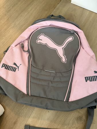 Puma Rucksack Kinder Mädchen Rosa Grau Guter Zustand Perfekt