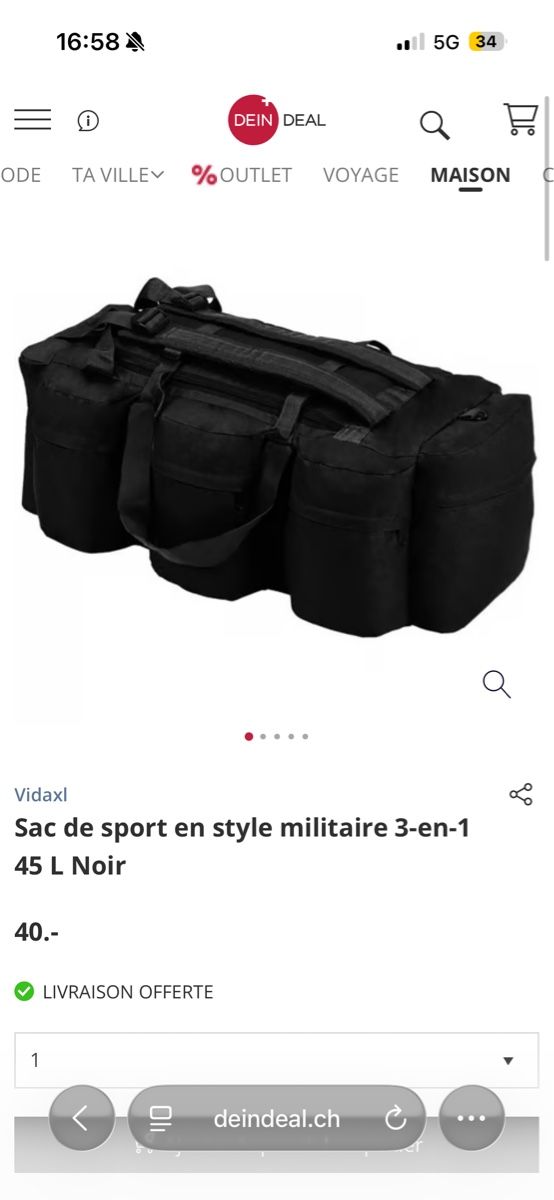Borse: Sac style militaire  – Usato da Sion venduto da sar_8xmg 4