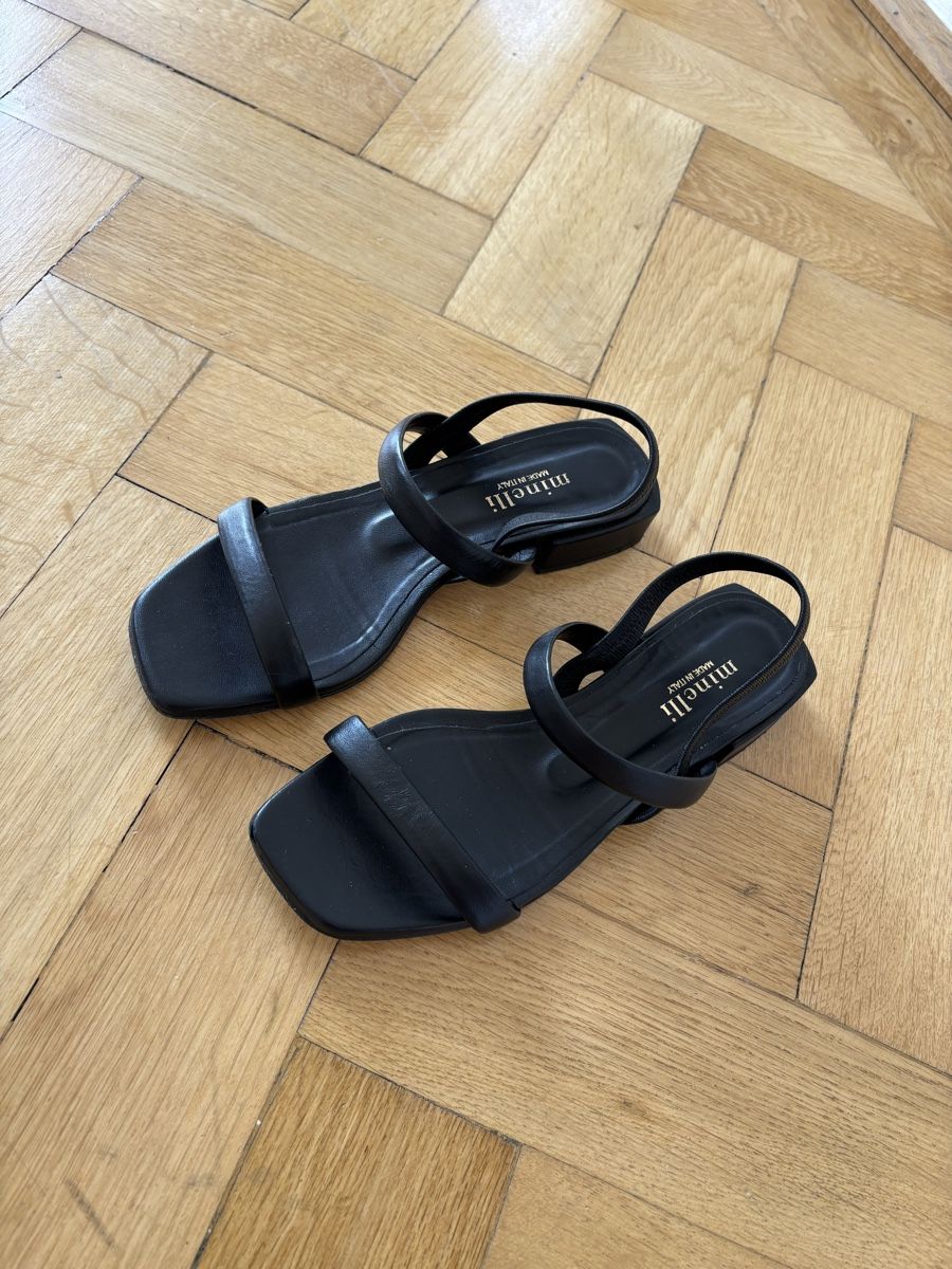 Damenschuhe: Sandalen Minelli Leder Schwarz Grösse 37 – Gebraucht aus Zürich von kat_k9ry 3