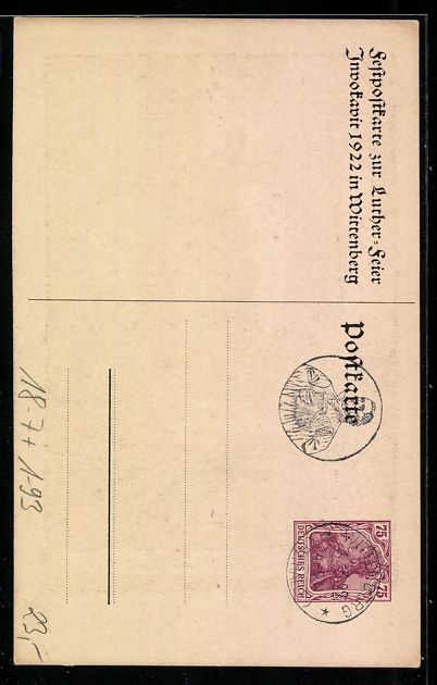 Cancelleria postale: Martin Luther bei einer Predigt gegen di – Usato da Berlin venduto da bartko-reher 1