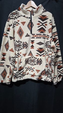 Flauschiger Pullover - L - Reissverschluss + Tasche 3️⃣