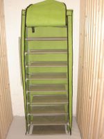Schuhregal Stoff grün 10 Fächer