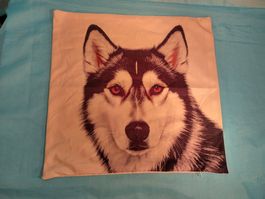 Kissenbezug Husky, 45 x 45cm, Reissverschluss