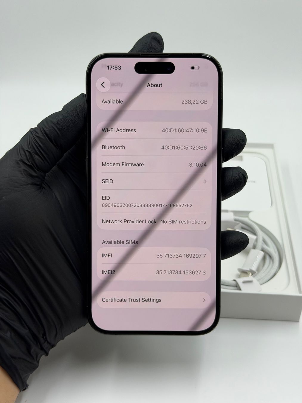 Apple Telefoni cellulari / Smartphones: iPhone 15Pro 256 Schwarz Top Zustand – Nuovo (secondo la descrizione) da Chur venduto da ReplaceHub 7