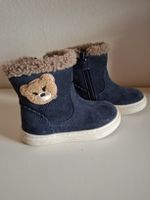 Geox Kinderstiefel blau mit Teddy Applikation Grösse 21