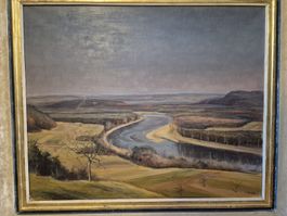 "Rhein bei Rüedlingen" von Fritz Preisig (1903-1991)