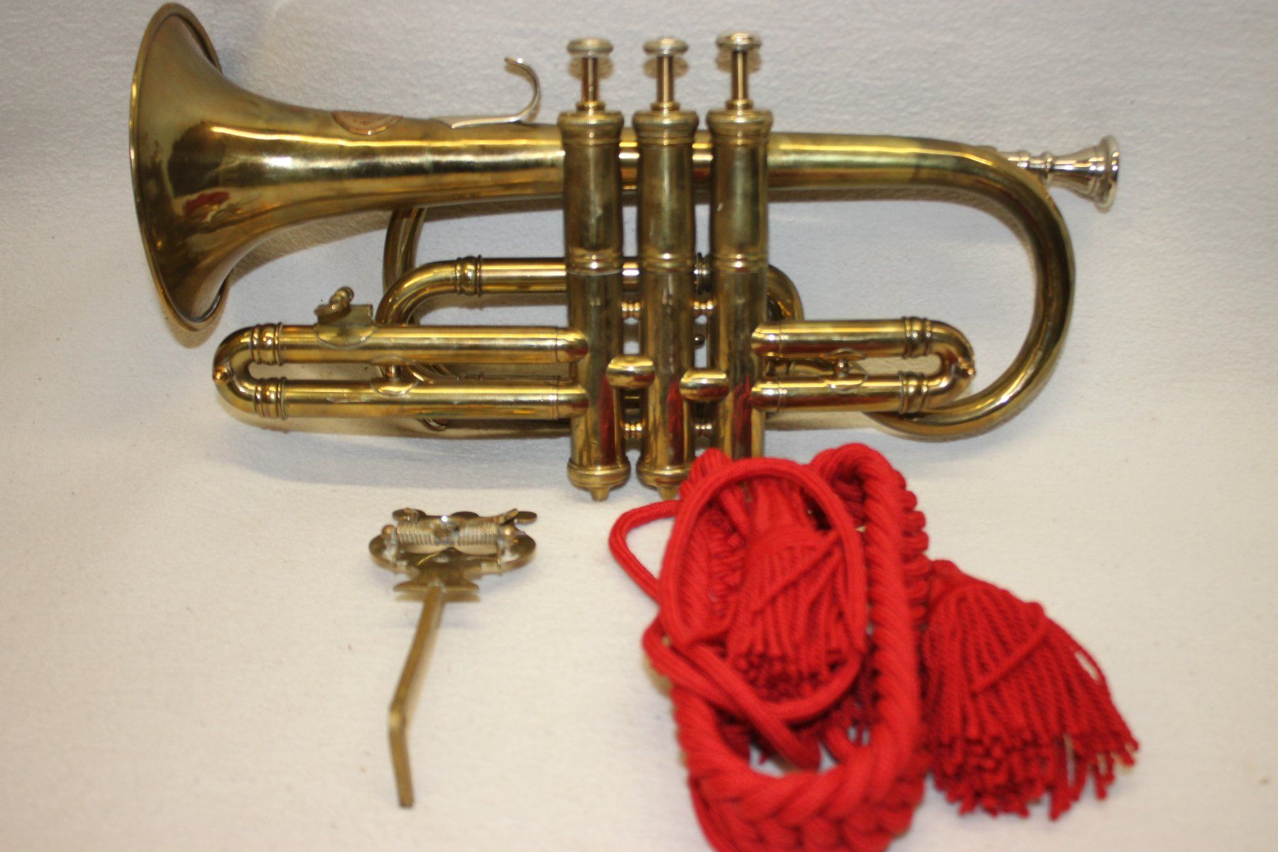 Schweizer Armee Strumenti musicali: Cornet Fabrikant N. Wahlich Zürich – Usato da Thun venduto da Fbchm