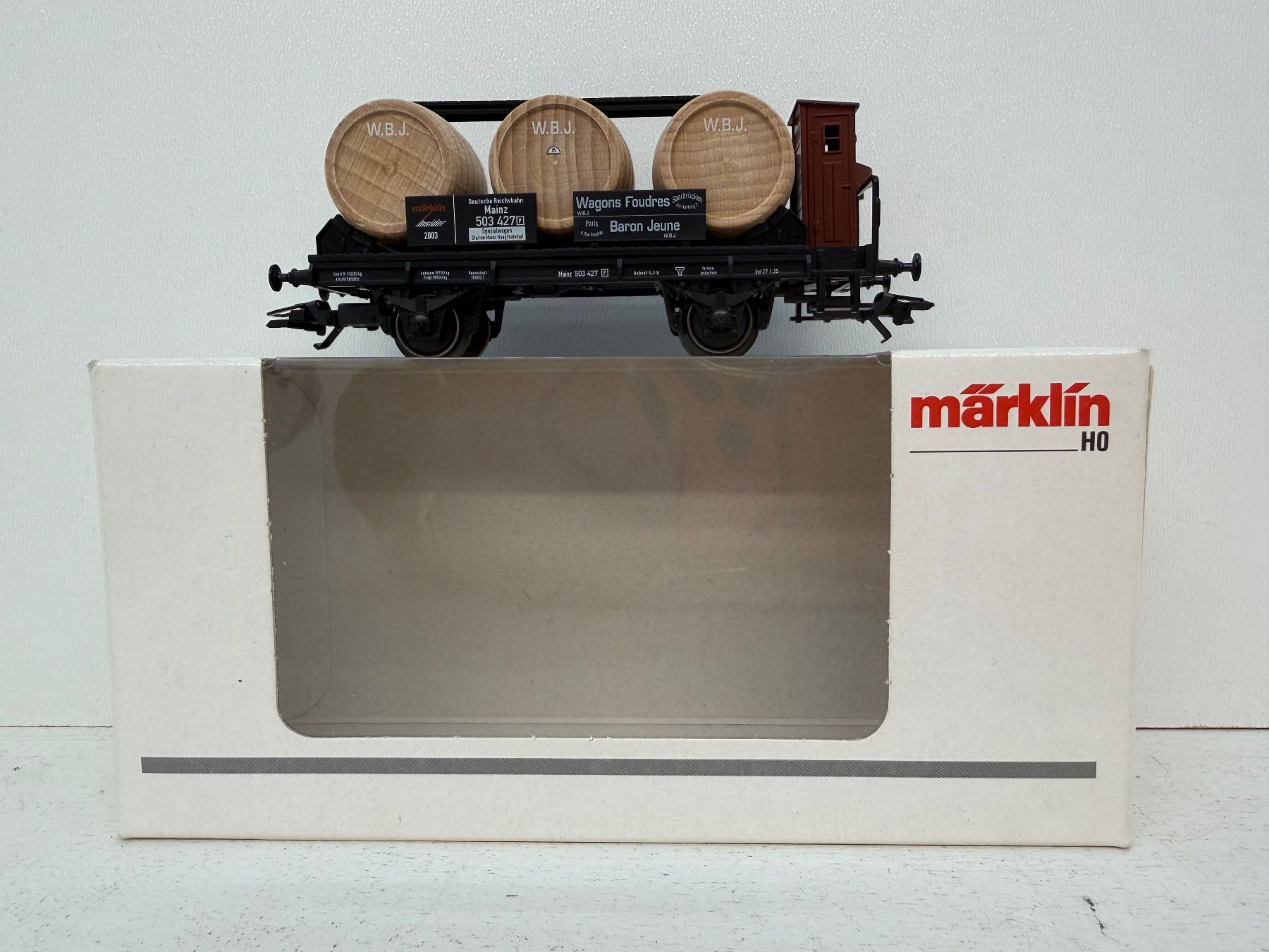 Märklin Modellini di ferrovie: Märklin 46744 Güterwagen Jahreswagen 2003 – Usato da Büsserach venduto da ModellbahnDepot