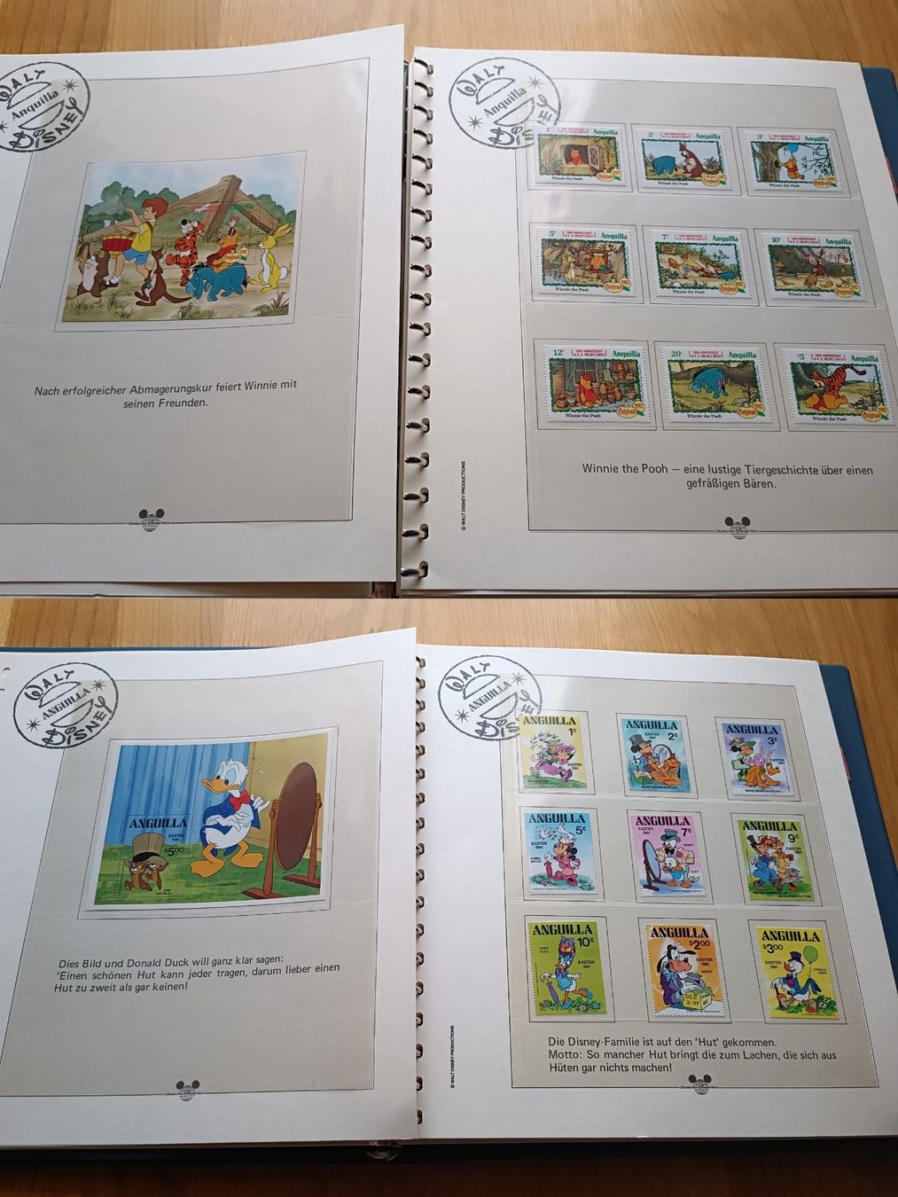 Lindner Album: Disney Briefmarken Album Anguilla – Usato da Otelfingen venduto da patida 8