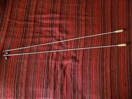 Schleuderstab Stahl Kunststoff überzogen weiss 94cm lang