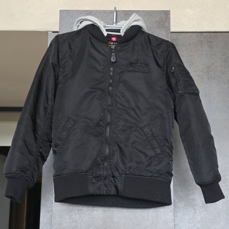 🐸 ALPHA INDUSTRIES BOMBERJACKE 14 J 164/XS JACKE MIT KAPUZE