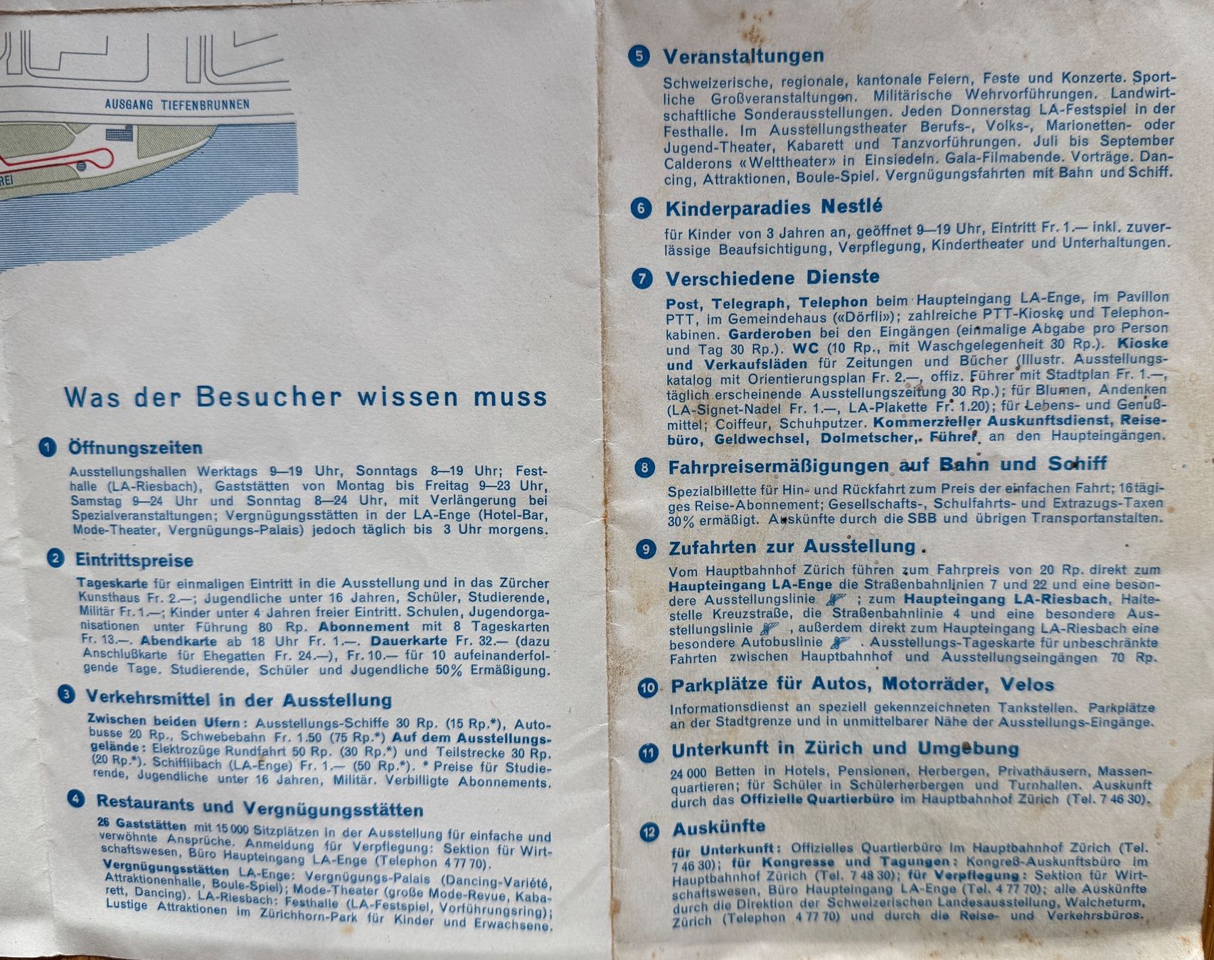 Documenti: Landesausstellung 1939: Orientierungsplan – Usato da Küsnacht ZH venduto da Heinzw99 3