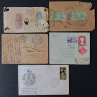 INDIA: Des pièces postales des années env. 1883 à 1969