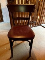 Vintage Stuhl Holz von Horgen Glarus mit Sitzpolster