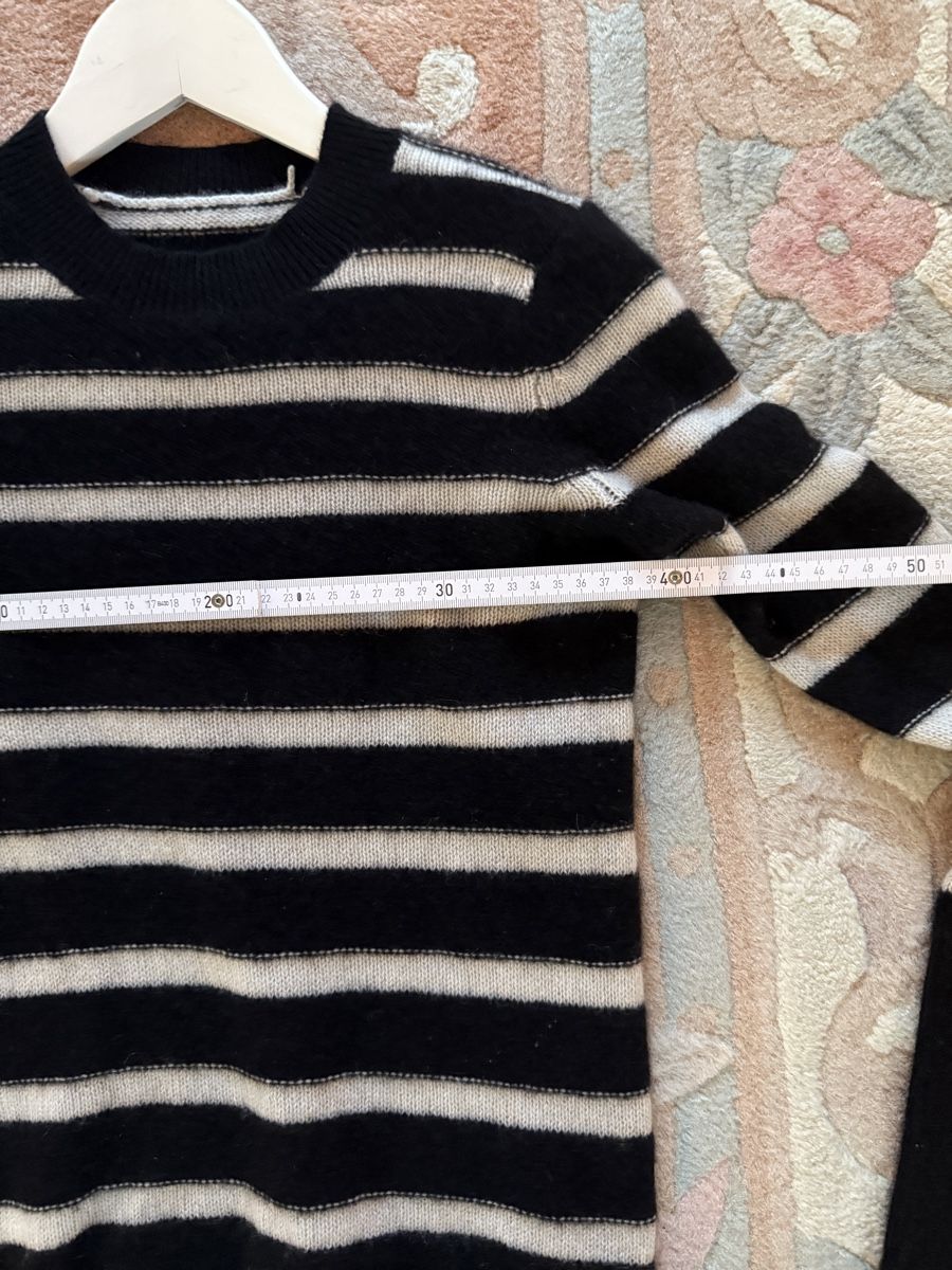 Maglioni & Felpe: Cashmere Pullover, Grösse S, schwarz-weiss gestreift. – Usato da Zürich venduto da JOD213 8