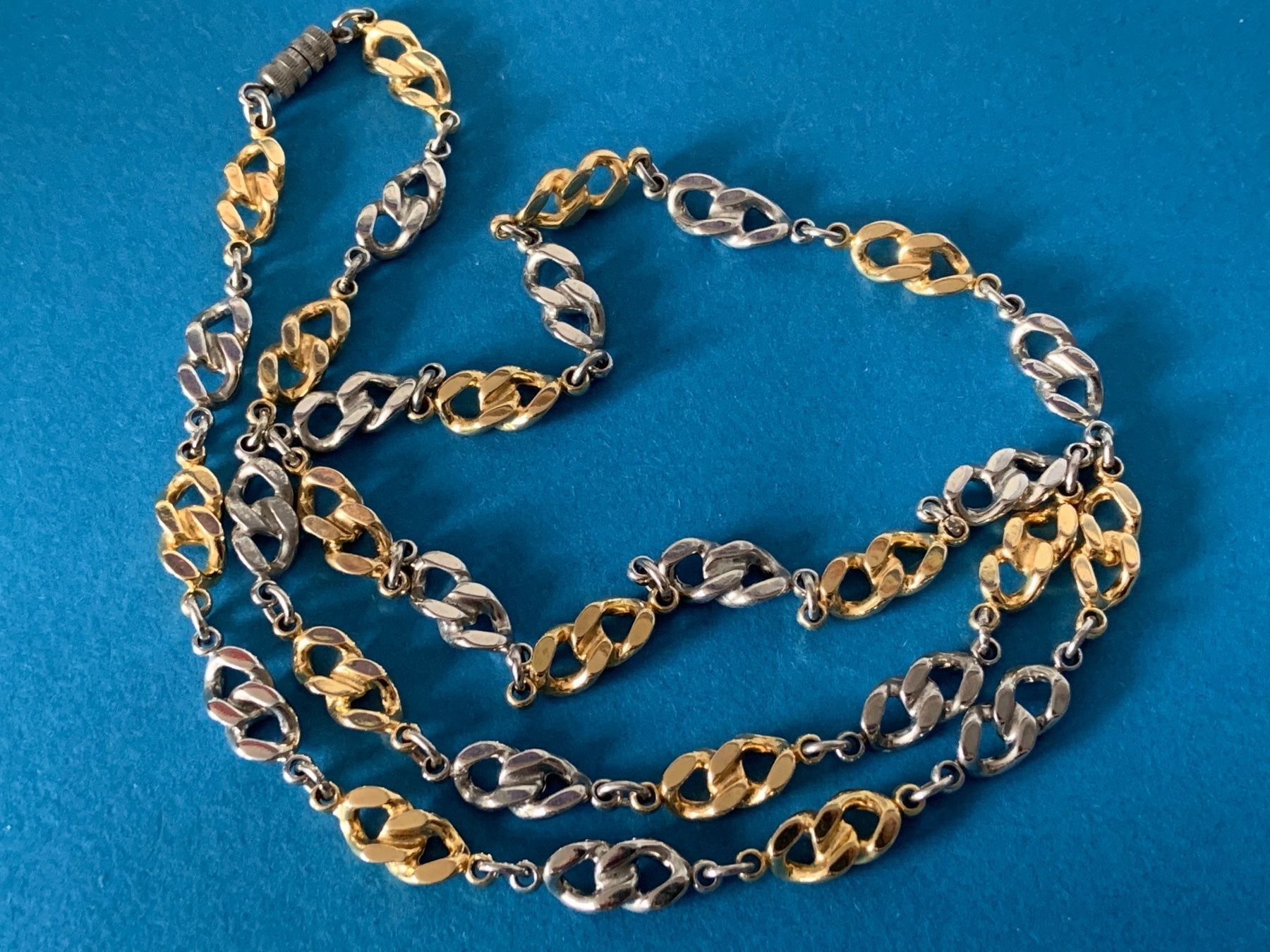 Catenine: Panzerkette goldig/metall 75 cm lang – Usato da Laufen venduto da belleskulptur