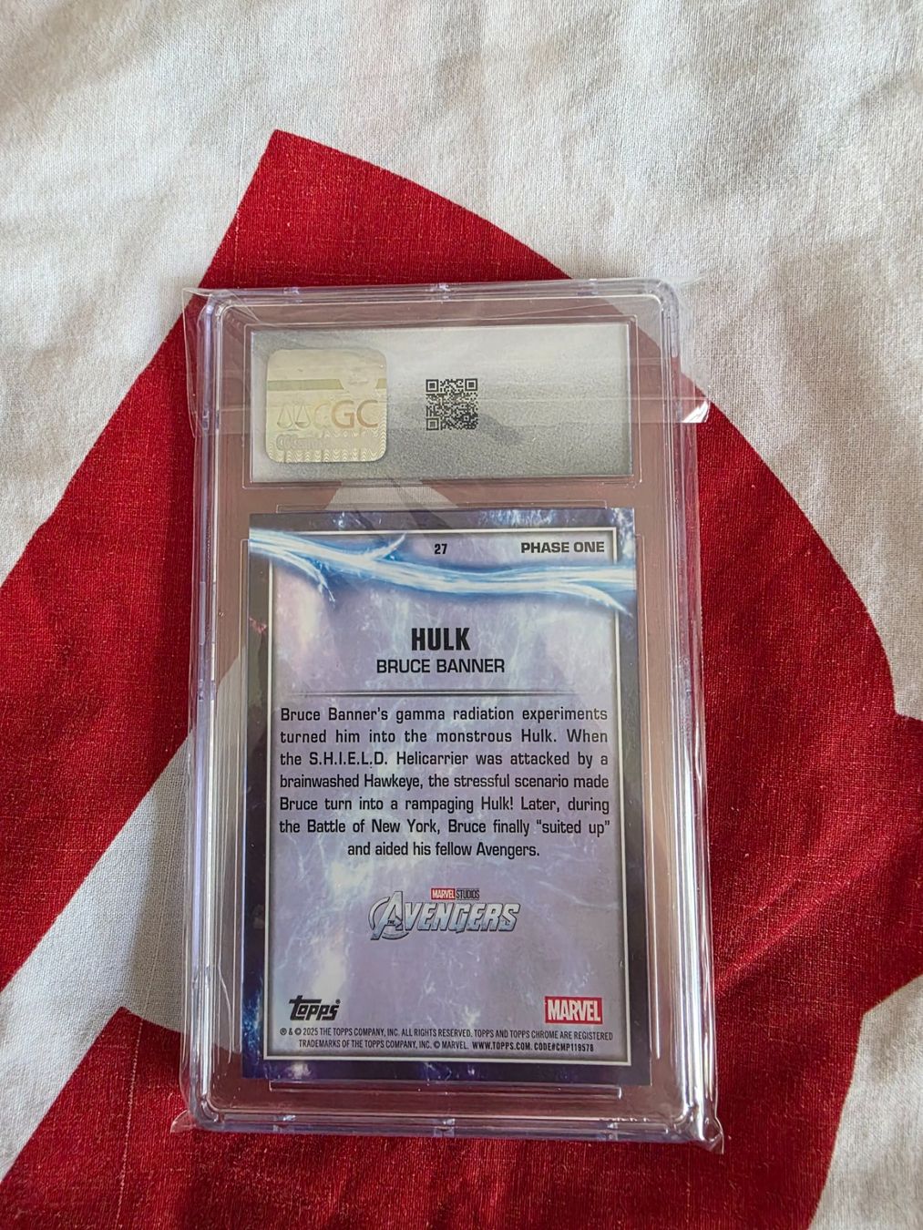 Topps Carte collezionabili: Marvel Topps Chrome 2025 Hulk Refractor CGC 9 68/80 – Nuovo e nell'imballaggio originale da Zürich venduto da Sams_FunkoandComics_ 4