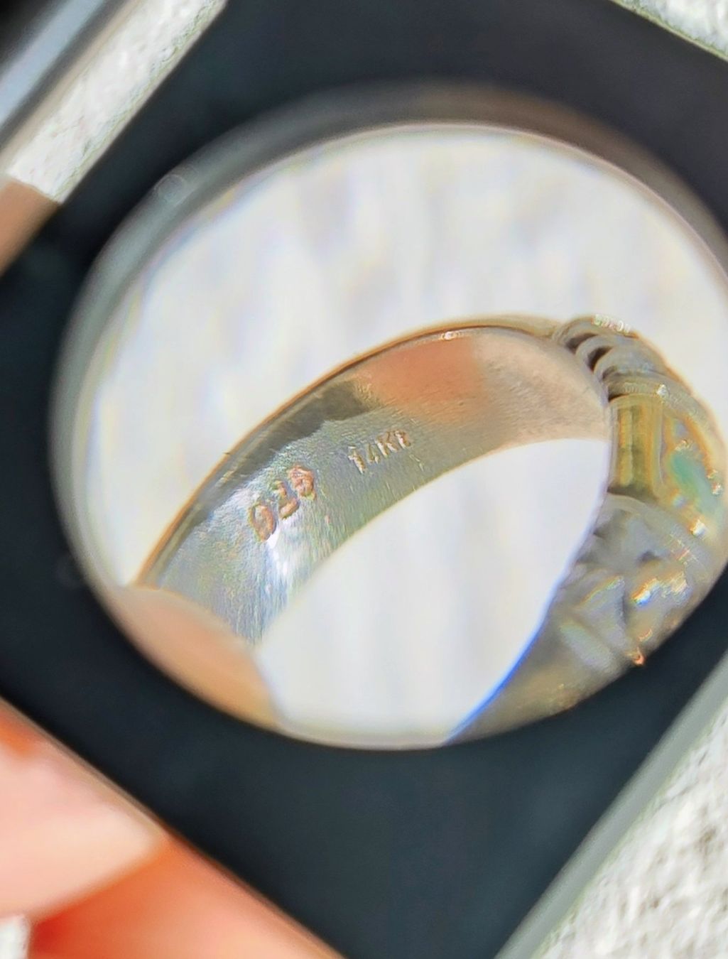 Anelli: Bague argent 925 & or 14K artisanale modèle unique – Usato da Carouge GE venduto da for_8yym 6